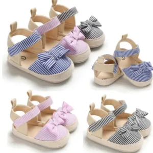 Citgeett Summer Newborn Baby Girls Crib Shoes Infant Soft Summer Princess Sandals Shoes