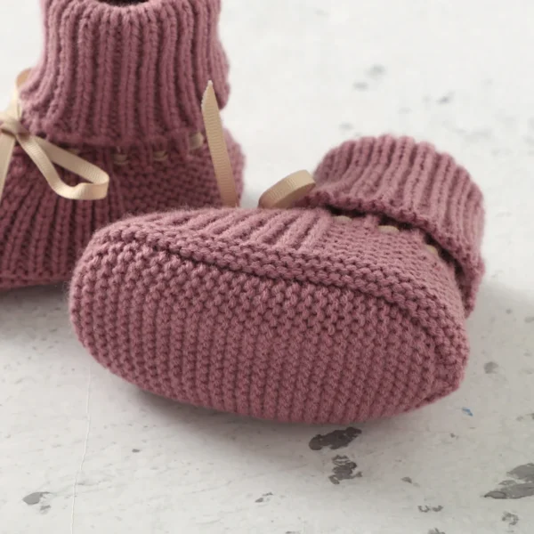 Baby Shoes + Gloves Set Knit Newborn Girls Boys Boots Mitten Fashion Butterfly-knot Toddler Infant Slip-On Bed Shoes Hand Made - Image 6