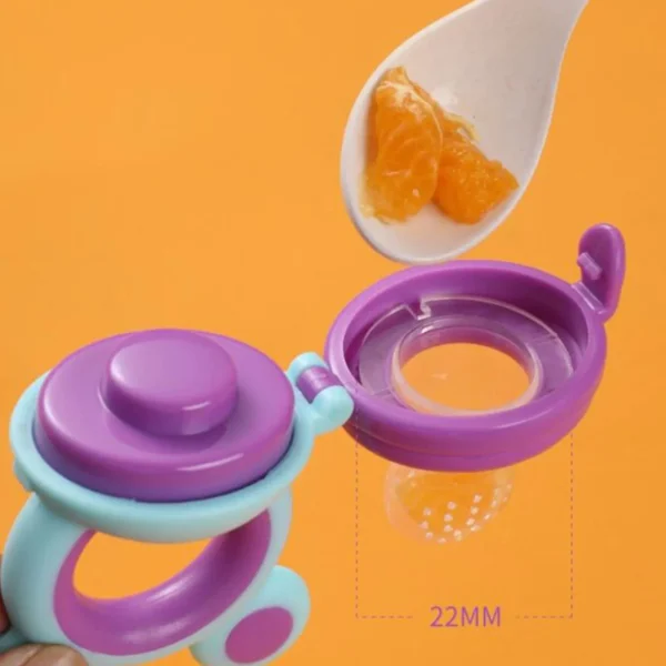 Baby Silicone Bite Bag Food Grade Silicone Teething Toys Teething Baby Complementary Food Grinder Bear Shape Birthday Gift - Image 5