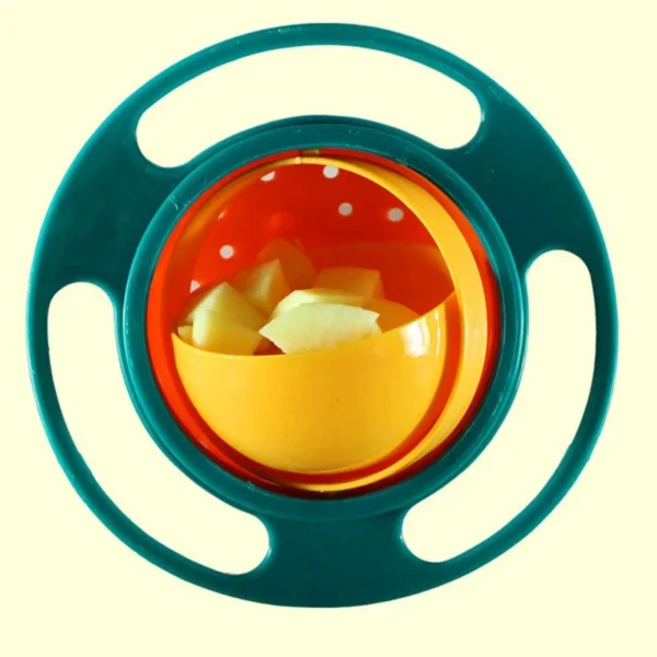 Baby Feeding Bowl Gyro Bowl 360 Degree Rotation Spill Resistant Feeding Dishes for Baby Training Children Spill-Proof - Image 3