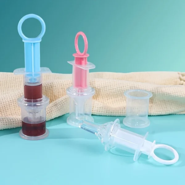 Baby Pacifier Feeder, Baby Liquid Medicine Dispenser, Anti-choking Silicone Needle Feeder Water Feeder, With Measuring 20ml Cup - Image 4