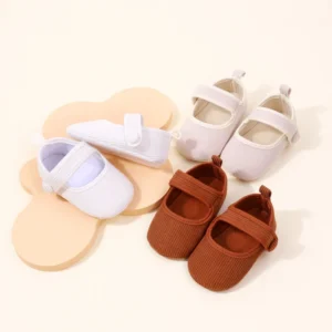 Baby Shoes Soft Cotton Mary Jane Style Spring and Summer Sandal Cassual Design for 0-9-18 Months Newborn Toddler Prewalk BZZ3248