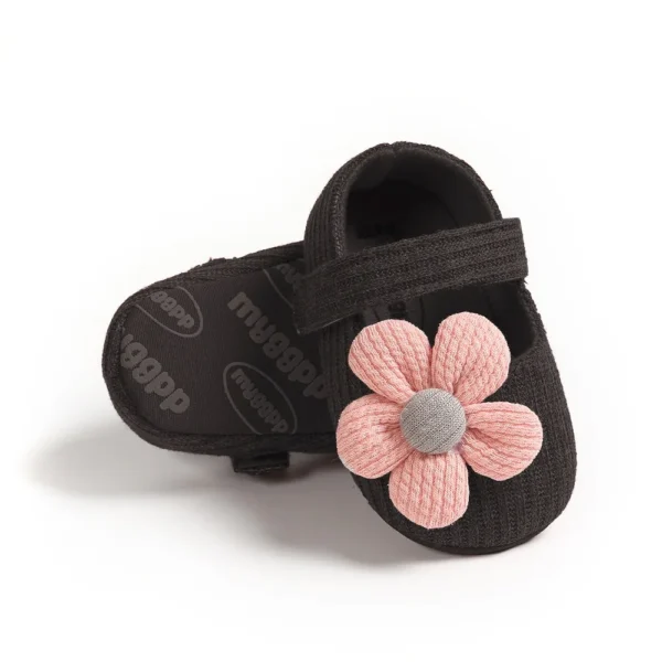 0-18M Baby Girls Cotton Shoes Retro Spring Autumn Toddlers Prewalkers Cotton Shoes Infant Soft Bottom First Walkers - Image 3