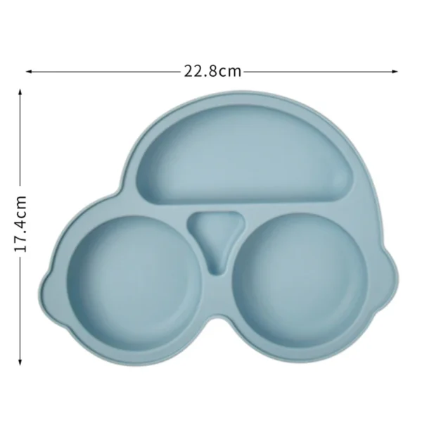 Baby Safe Silicone Dining Plate Suction Cartoon Children Dishes Feeding Toddler Training Tableware Retro Kids Smile Face Bowl - Image 10