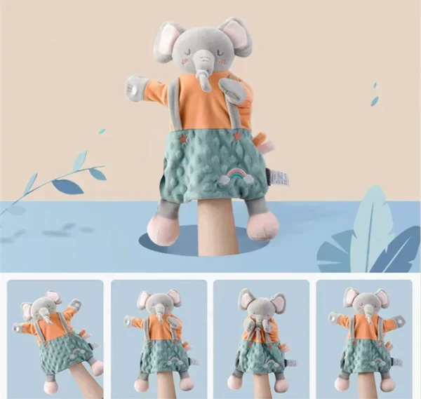 35cm Lion pig Elephant Plush Toy Comforter soothing baby Toys Hand Puppet Baby Stuffed Animals doll Christmas Gift For Kids - Image 5