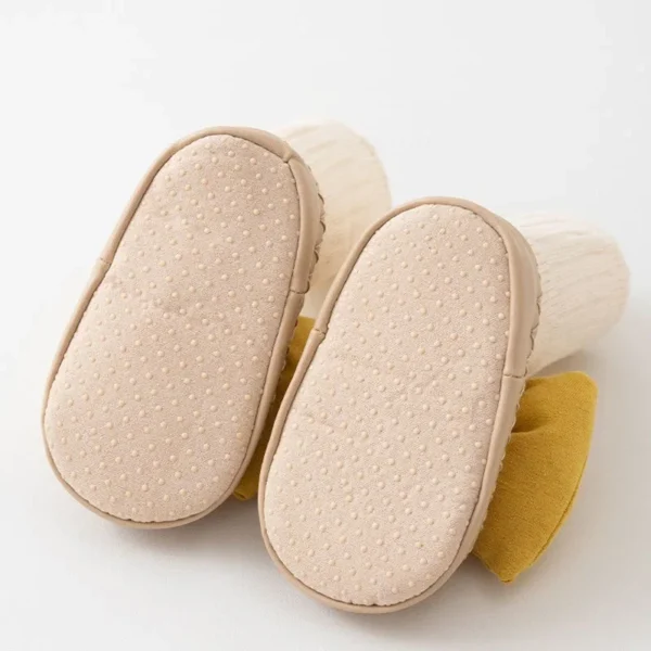 Autumn Baby Bow Middle Tube Socks Shoe Girls Princess Anti Slip Floor Shoes Soft Soled Children Toddler Shoes Kids First Walkers - Image 6