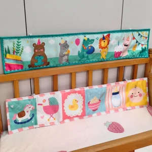 Animal baby fence cloth book, early education enlightenment book, bed enclosure soft bag, non tear baby cloth book, bedside toys