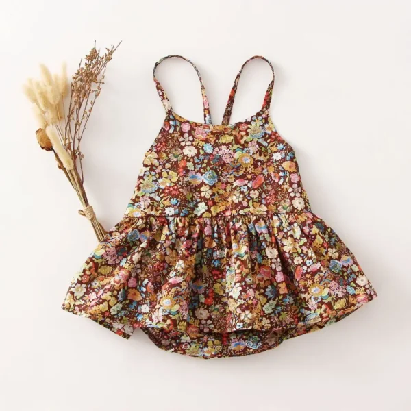 Summer Baby Girl Birthday Party Dress Lace Floral Cotton Infant Baby Girl Clothes - Image 7