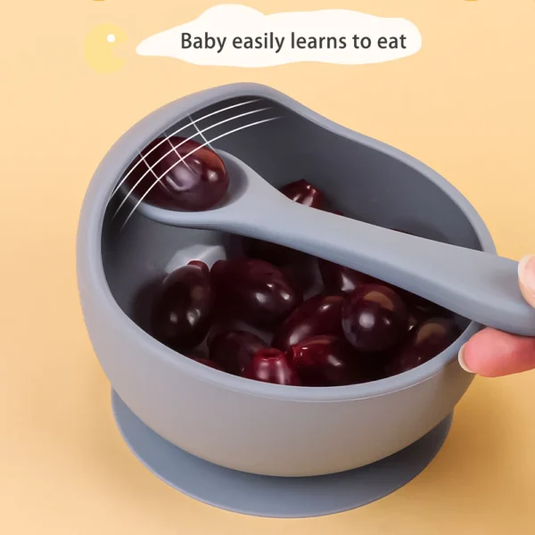2PC Silicone Sucker Bowl Feeding Tableware for Infant and Young Training Learning To Eat Bowls and Baby Supplementary Food Bowls - Image 4