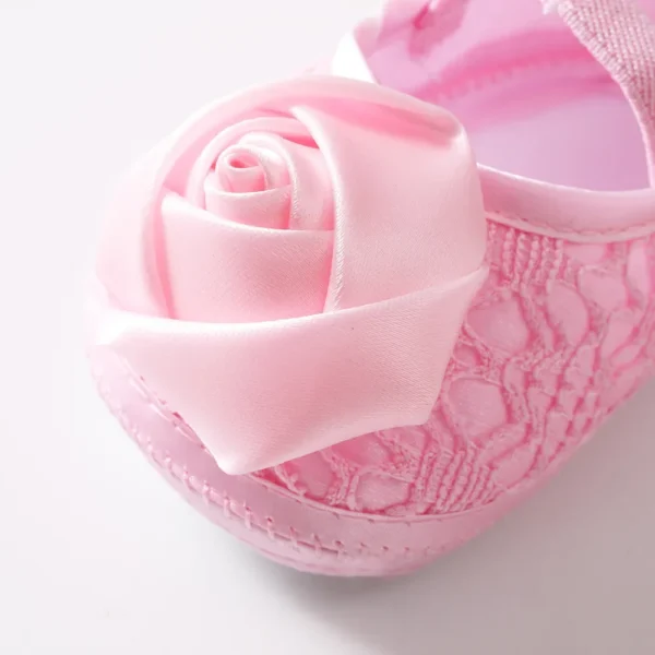 Newborn Baby Shoes Baptism White Bowknot Baby Girl Lace Shoes Headband Set Toddler Prewalker Cute Baby Soft Shoes for 0-18M Kids - Image 8