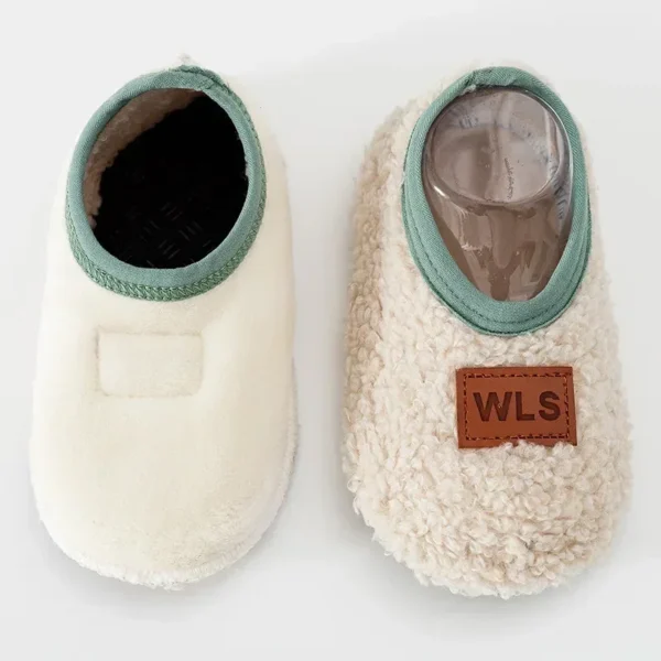 Winter Warm Baby Slippers Toddler Plush Floor Sock Shoes Boys Girl Children Soft Anti-slip Walking Shoes Indoor Home Kids Shoes - Image 4