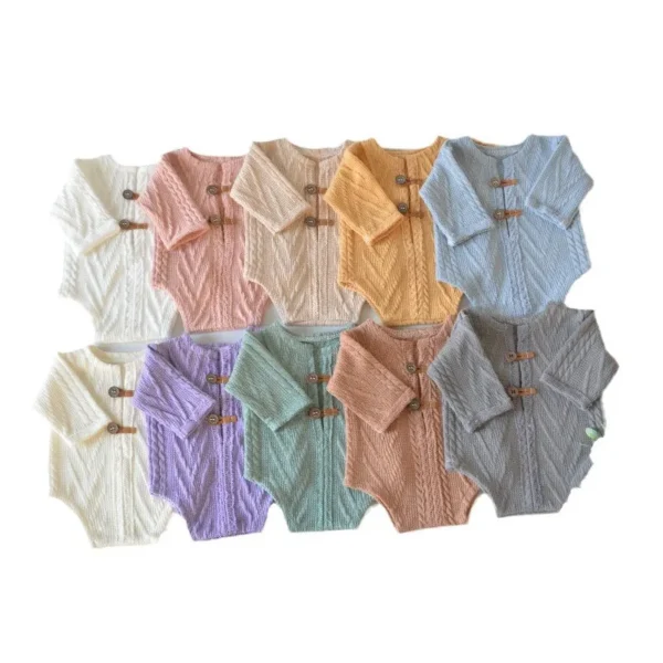 Photography For Newborns Baby Boy Costume Props Articles 0 To 2 Months Girl Birth Infant Clothes Items Shooting Overalls Outfit - Image 3