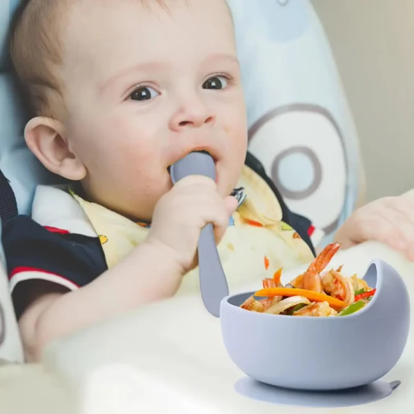 2PC Silicone Sucker Bowl Feeding Tableware for Infant and Young Training Learning To Eat Bowls and Baby Supplementary Food Bowls - Image 3
