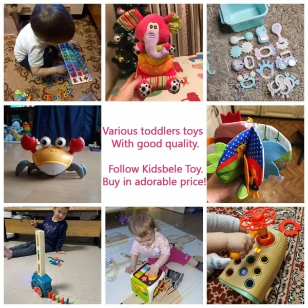 8 Styles Baby Toys 0-12 Months Appease Ring Bell Soft Plush Educational Infant Toys Kids Baby Rattles Mobiles Squeaky Sound Toy - Image 6